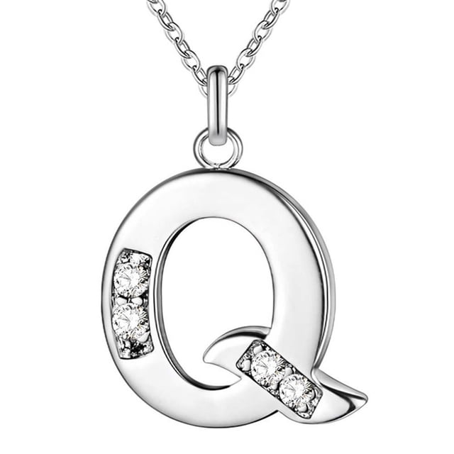 Collar de 26 letras, accesorios de moda de diamantes, regalos para la novia del amante Wmkox8yi sjalhkljlk5874