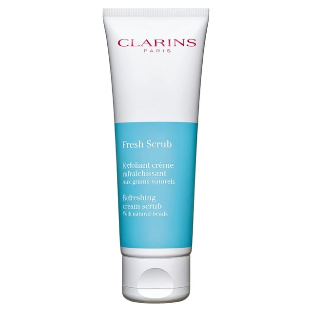 Crema exfoliante Clarins Fresh Scrub Refreshing 50 ml con perlas