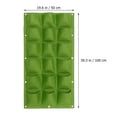 thumbnail image 3 of Bolsa de cultivo de fieltro para colgar en la pared, vertical, con 12 bolsillos, para jardín y exterior (verde, 1 mx50 cm, fondo plano, 18 bolsas), 3 of 5