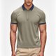 thumbnail image 5 of Negro Camisa de Manga Corta Mujeres Sólido Deportes Solapa Camisa Seca, Unisex Manga Corta Ropa de Trabajo Superior para Ocasional, 5 of 8