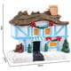 thumbnail image 3 of Decoración navideña navideña de 4 pieza casa LED, navideña, decoración navideña Colco Casa de miniaturas de resina, 3 of 8