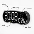 thumbnail image 2 of Horloge Murale Numérique de 15 Pouces avec Lumière de Nuit, Réveil LED, Télécommande, Date, Bureau, 2 of 11