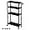 Black, variant on Slim Storage Cart Kitchen Rolling Utility Cart on Wheels 4 Tier Mobile Narrow Cart with Wood and Metal Handle Slide Out Storage Shelving Unit Cart for Kitchen Living Room Small Places Black