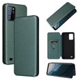 thumbnail image 1 of Compatible With Oukitel C25 Carbon Fiber Pattern Premium Flip Case With Card Holder Magnetic Closure, 1 of 5