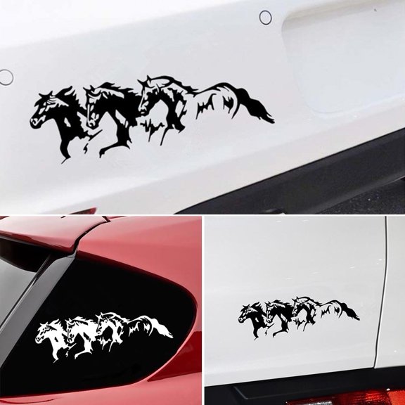 NIBOLOG Running Horses Fashion Car Vehicle Self-Adhesive Sticker