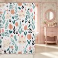 thumbnail image 2 of Manfei Kawaii Cat Shower Curtain 72Wx72L,Floral Pet Bathroom Curtain, 2 of 6