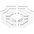 thumbnail image 2 of 24"OD x 6"ID x 8"C x 1"P Haus Architectural Grade PVC Contemporary Ceiling Medallion, Two Piece, 2 of 11