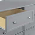 thumbnail image 5 of DaVinci Kalani 6 Drawer Double Wide Dresser in Grey Finish, 5 of 9
