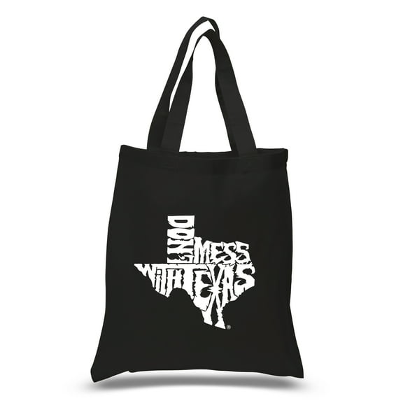 LA Pop Art Small Word Art Tote Bag - DONT MESS WITH TEXAS