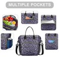 thumbnail image 2 of Leopard Pattern Purple Womens Lunch Box for Work,Insulated Large Lunch Bag for Tween and Teen,Loncheras Para Mujer,Leakproof Adult Lunch Bag for Work,Beach,Travel,Picnic,Camping, 2 of 7