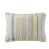 Gap Home Stripe Knit 14" x 20" Modern Yellow Cotton Rectangle Decorative Pillow (1 Count)