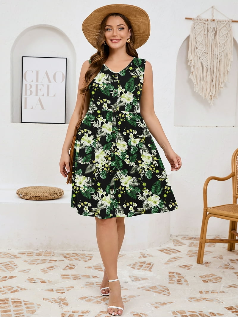 black and yellow plus size dresses Sleeves Plus-Size Dress – YELLOW SUB TRADING