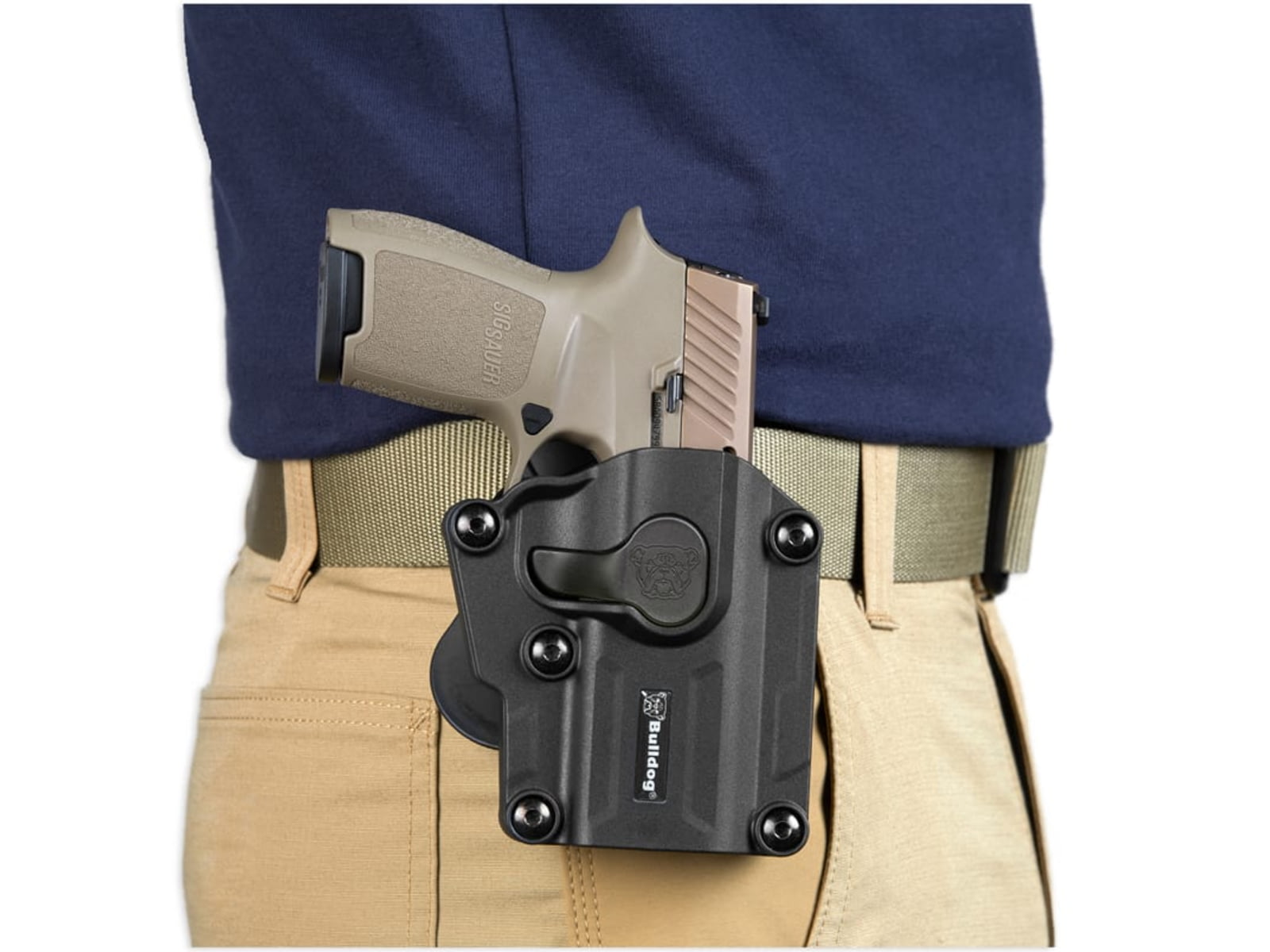 Bulldog Multi-Fit Poly Holster - Right Hand Configuration
