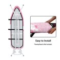 thumbnail image 4 of HELLHERO 15x54 Inch Ironing Board Cover Elastic Edge Polyester Fiber Fabric Table Top, Heart Rabbit, 4 of 5