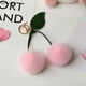 thumbnail image 1 of eccvnea3 Peluche Cereza Real Rex Conejo Piel Llavero Bola De Felpa Mujeres Bolso Encanto Joyería Colgante Coche Metal Adornos Chica Juguete Regalo A, 1 of 4