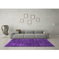 thumbnail image 3 of Ahgly Company Indoor Rectangle Oriental Purple Industrial Area Rugs, 7' x 9', 3 of 4
