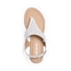 thumbnail image 3 of Sandalia DREAM PAIRS Gladiadora Plana con Pedrería Blanca Talla 10, 3 of 7