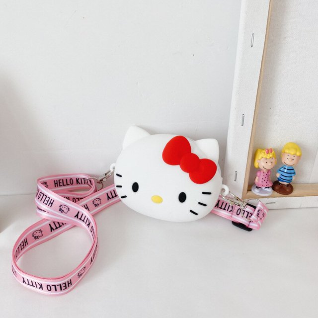 Bolso de hombro de silicona Sanrio dibujos animados Hello Kitty My Melody monedero suave 2022