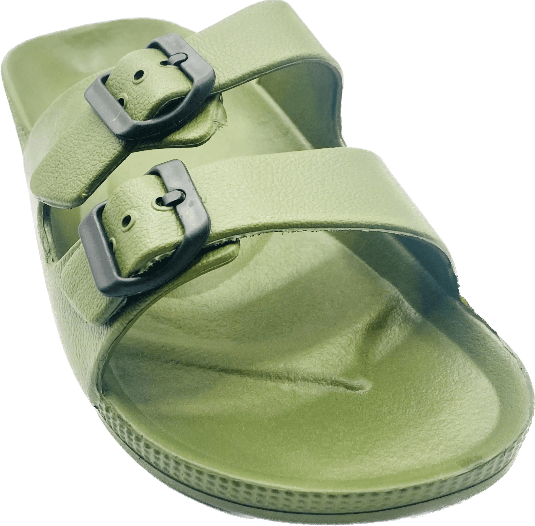 Naked Toes Men's Slide Two Buckle Sandal Adjustable Sandals