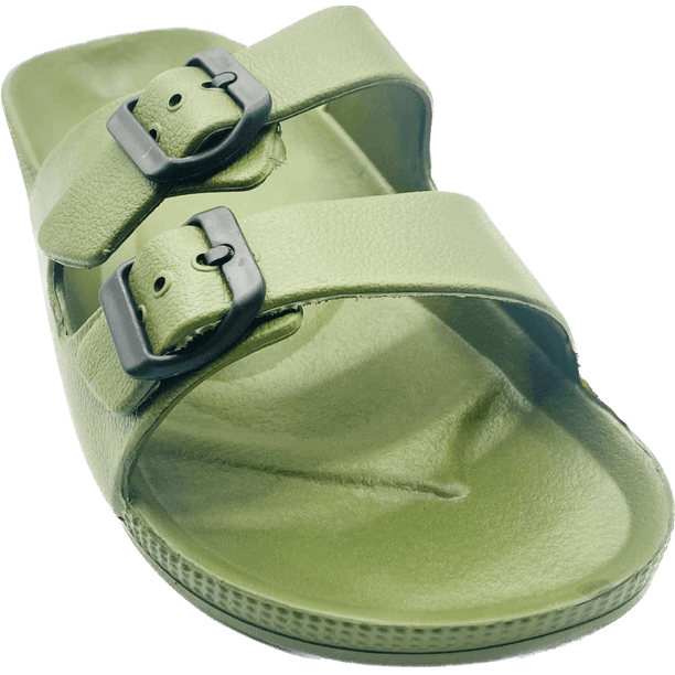 Naked Toes Men's Slide Two Buckle Sandal Adjustable Sports Shoes