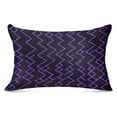 thumbnail image 3 of Neon Purple Wave 20x30" Queen Plush Pillow Case, Soft Zippered Bed Pillowcase for Bedroom, 3 of 9