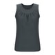thumbnail image 5 of Karight Women's Summer Sleeveless Tanks Gym V Neck Shirts Casual Loose Fit Going Out Tank Tops Pleated Curve Hem Blouses, 5 of 7