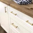 thumbnail image 5 of Goo-Ki 7.6'' Hole Center Brushed Gold Kitchen Cabinet Pulls, Modern Drawer Handles Closet Classic Kitchen Hardware for Bedroom,6 Pack, 5 of 8