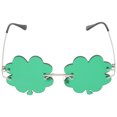 thumbnail image 1 of KAKOWELY 1 par de gafas creativas para fiesta del Día de San Patricio con forma de trébol, recuerdos de fiesta, 1 of 4