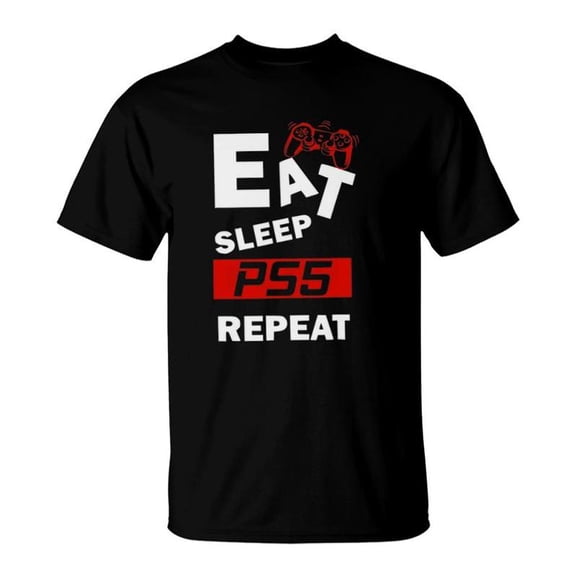 Funny Eat Sleep Ps5 Repeat Gift For Lover Video Game TShirt