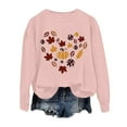 thumbnail image 1 of VBARHMQRT Baseball Mom Chandail en Molleton Mode Automne et Hiver pour Femmes Action de Grâce Thème Lettre Anglaise Haut Imprimé Décontracté Sweat à Capuche, 1 of 4