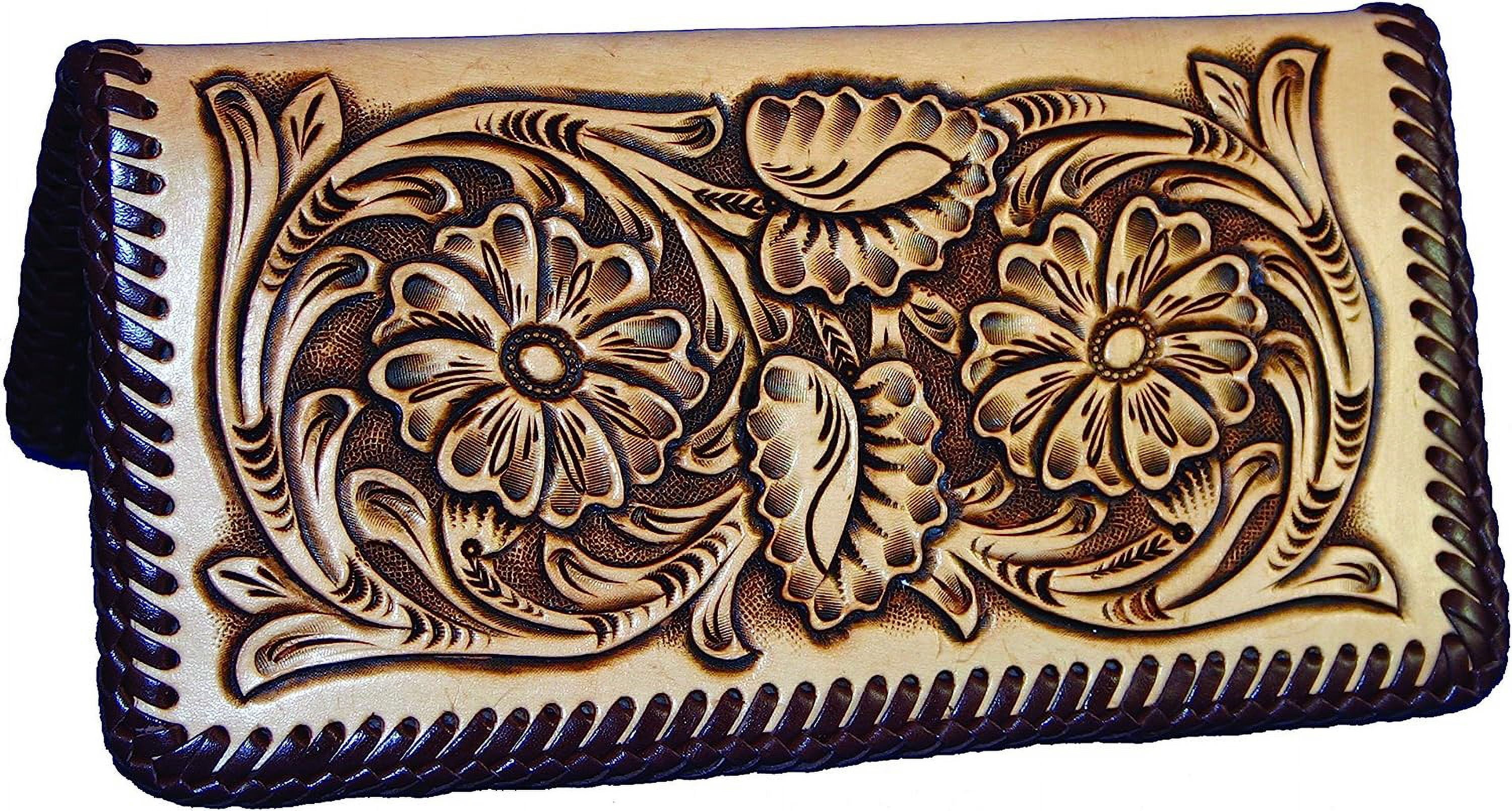 Realeather Leather Stamps Tool Set for Leather Crafting, 10 Stamping Tools, Sheridan Style Stamp Set I - Western Classic Style Tooling