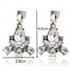 thumbnail image 4 of 1 par de pendientes colgantes de piedra acrílica de cristal múltiple, decoración de diamantes de imitación, pendientes Piercing, joyería colorida de Navidad para mujer, nuevo, 4 of 5