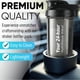 thumbnail image 4 of Protein Shaker, 500ml Botella para Proteina de Coctelera, Botella agitadora para de Suplemento Fitness y Deportes, Sin BPA y Leak Proof, lavable, vaso para proteina (Negro), 4 of 5