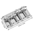 thumbnail image 4 of Bass Bridge,Professional Metal Four string Bass Guitar Bridge Bass Bridge Precision Ultra Responsive, 4 of 8