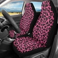 thumbnail image 2 of Uorisanigo Pink Leopard Car Seat Covers Waterproof Car Seat Covers Full Set of 2 Easy Installation Breathable Front Seat Cover Cars Accessories Suitable for Cars, SUV and Trucks, 2 of 7