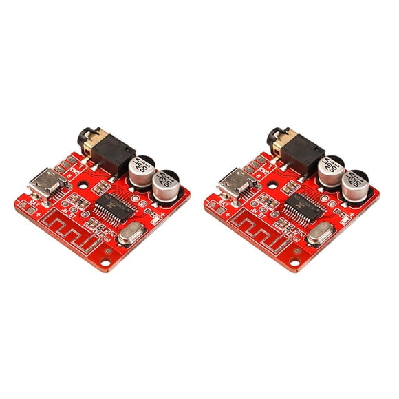 Placa receptora de Audio Bluetooth Sidaley 5.0 MP3 sin pérdidas módulo de música estéreo inalámbrico 3,7-5V rojo 2piezas