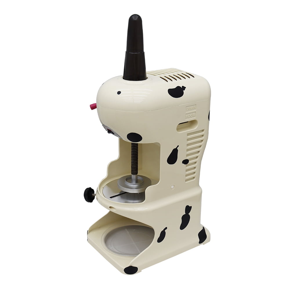 Commercial Snowflake Smoothie Machine Shaved Ice Machine Snow Cone Maker Manual Adjustable Ice Thickness 110V