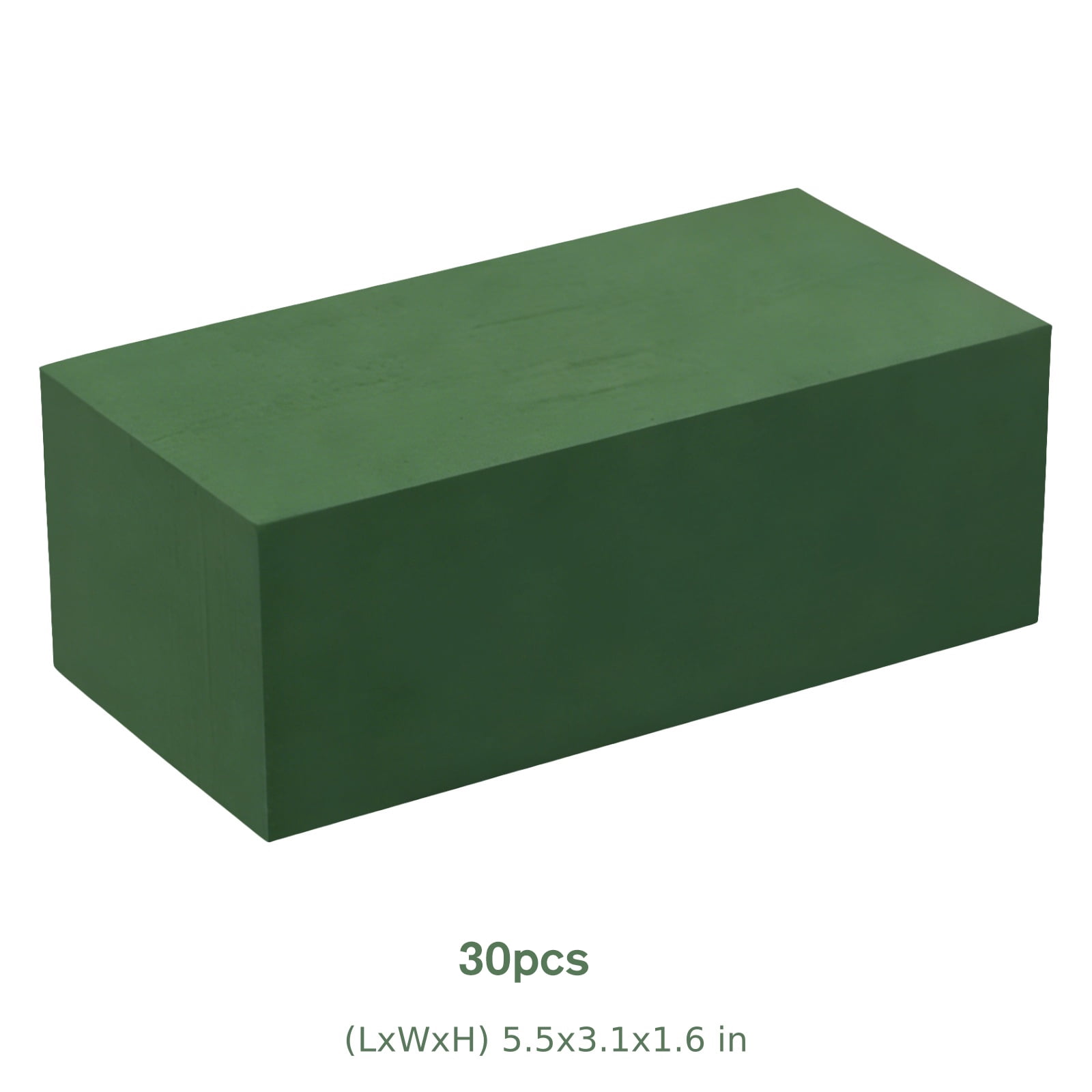 30 Pack Wet & Dry Floral Foam Blocks – 5.5*3.1*1.8in Flower Mud Brick for Fresh & Artificial Arrangements, Wedding, Birthday & Event Decor