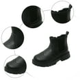 thumbnail image 5 of BOBOGOJP Girls Leather Boots Shoes Waterproof Bow Side Zip Short Boots Non Breathable Boots Black for Size 12, 5 of 5