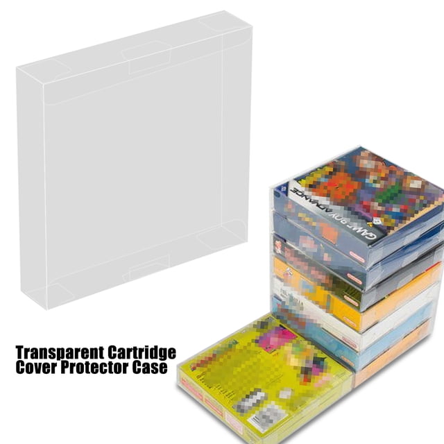 Ccdes Boîte de Protection pour Game Boy, Étui de Protection pour Game Boy, Étui Protecteur à Couvercle Transparent 10 Pcs pour Game Boy, Jeu en Boîte GBA