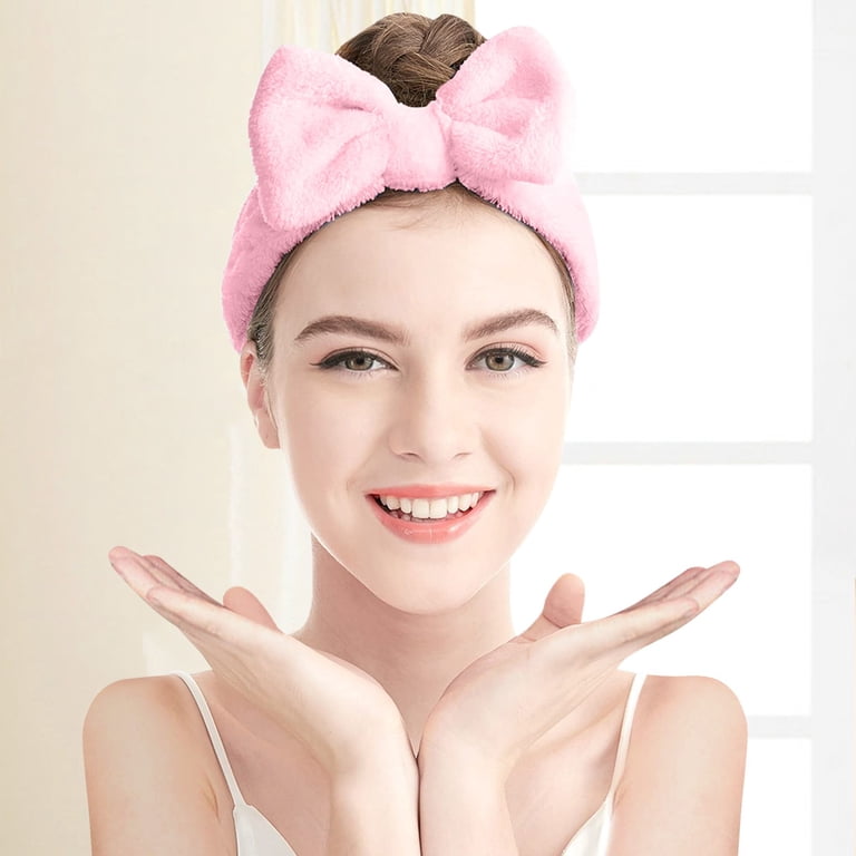 Velvet pink headband Amazon.com : Hair bands for women main image 3