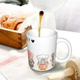 thumbnail image 3 of Yiaed Baker Gnome Print Ceramics Coffee,Large Handle Design,Extra Large Tea and Coffee Cup for Office and Home Mugs, 3 of 6