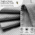 thumbnail image 4 of HEIRLOOM COMFORT Grey Honeycomb Kitchen Towels 3 Pack, 16x26 Inch, 100% Cotton, Fast Dry, Ultra Absorbent, Reusable Dish Towels for Drying Dishes, Cleaning & Home Kitchen Essentials, 4 of 6