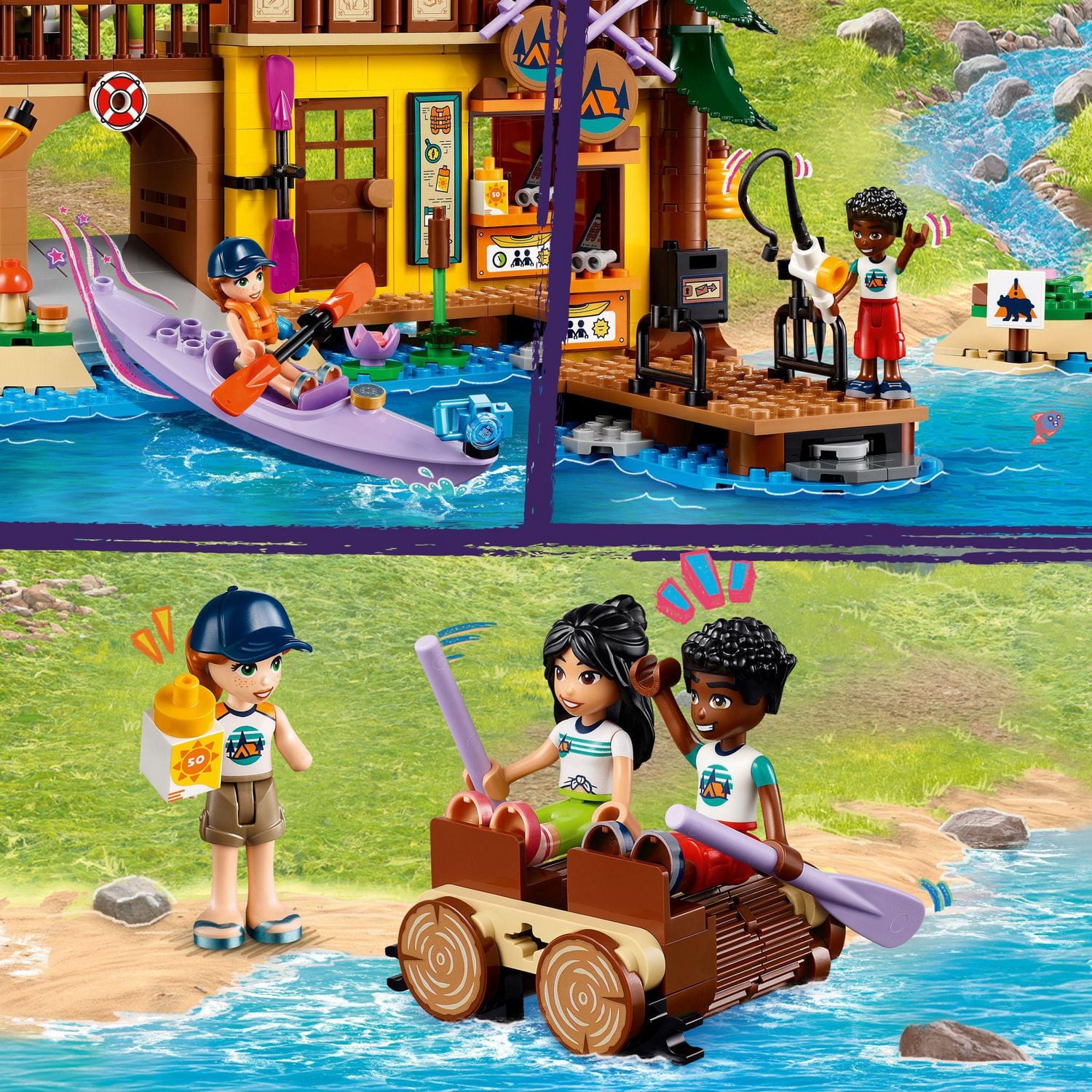 LEGO Friends Les sports nautiques au camp d’aventure 42626 Ensemble de construction (628 pièces)