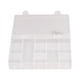 thumbnail image 1 of Joyero De Plástico Transparente, Organizador De Joyero De Plástico Transparente, Caja De Contenedor De Almacenamiento Dividido De 12 Rejillas para Accesorios Electrónicos, 1 of 14