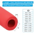 thumbnail image 2 of Uxcell 5.9Ft 1" ID Pipe Insulation 2 Pcs 0.28" Thickness Red, 2 of 7