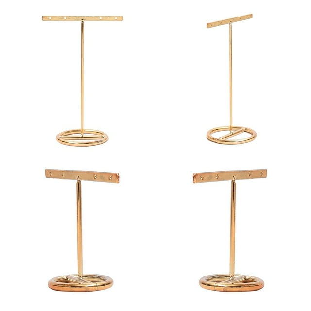 4x Metal Pre-agujero Collar Colgante Organizador Top Stand Showcase Store