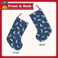 thumbnail image 2 of Salouo Sea Sharks Print Christmas Decorations Stockings 1 Pack 18'' Xmas Stockings Holiday Stocking Personalized Farmhouse Decor for Home Family Party Tree, 2 of 7