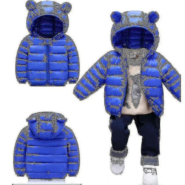 Niños Niños Niñas Invierno Ropa Caliente Con Capucha Abajo Chaqueta Acolchada Abrigo Outerwearab
