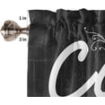 thumbnail image 3 of Coffee Theme Farmhouse Curtains | Soft & Washable Small Window Treatment | 1 Panel | Perfect for Living Room, Kitchen, Bathroom, 3 of 6